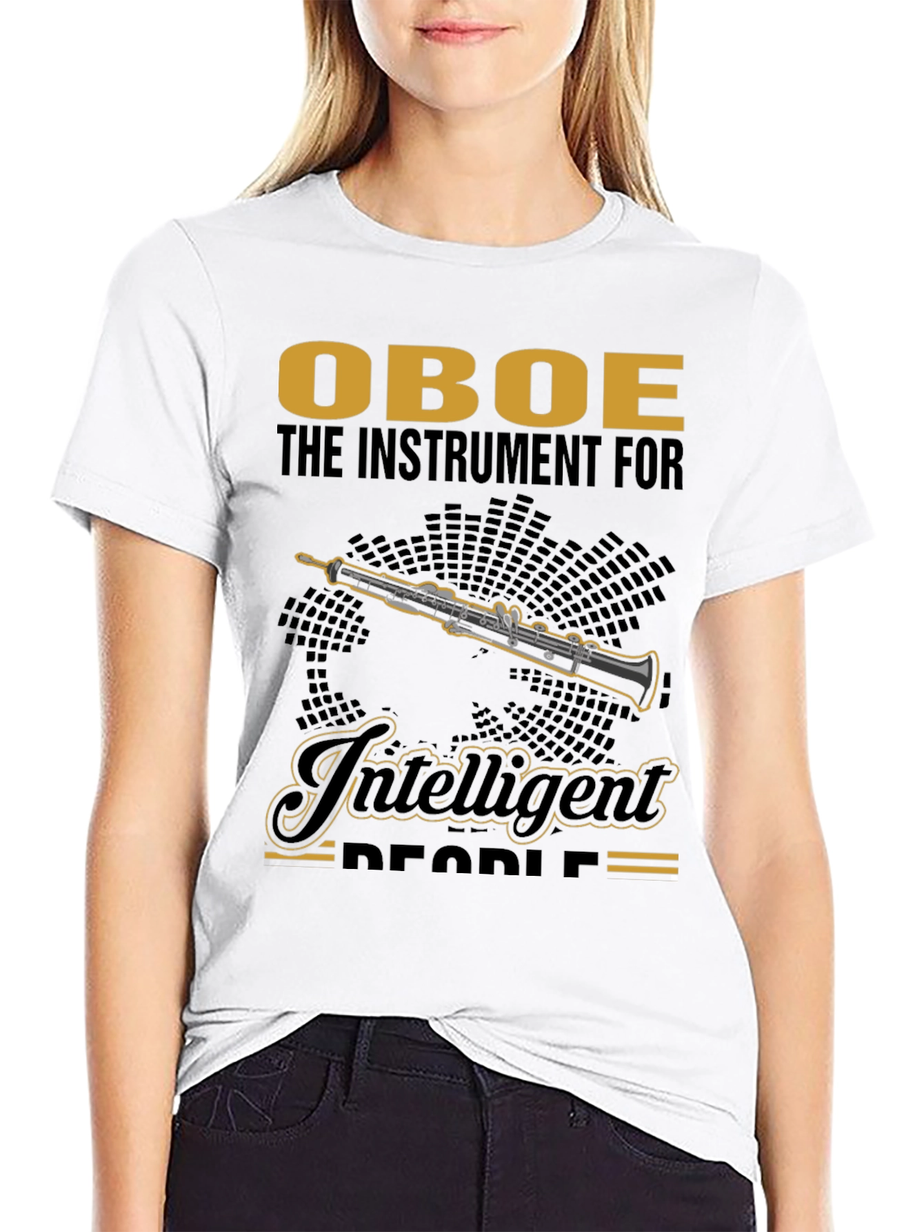 Oboe Instrument T-Shirt - Intelligent People