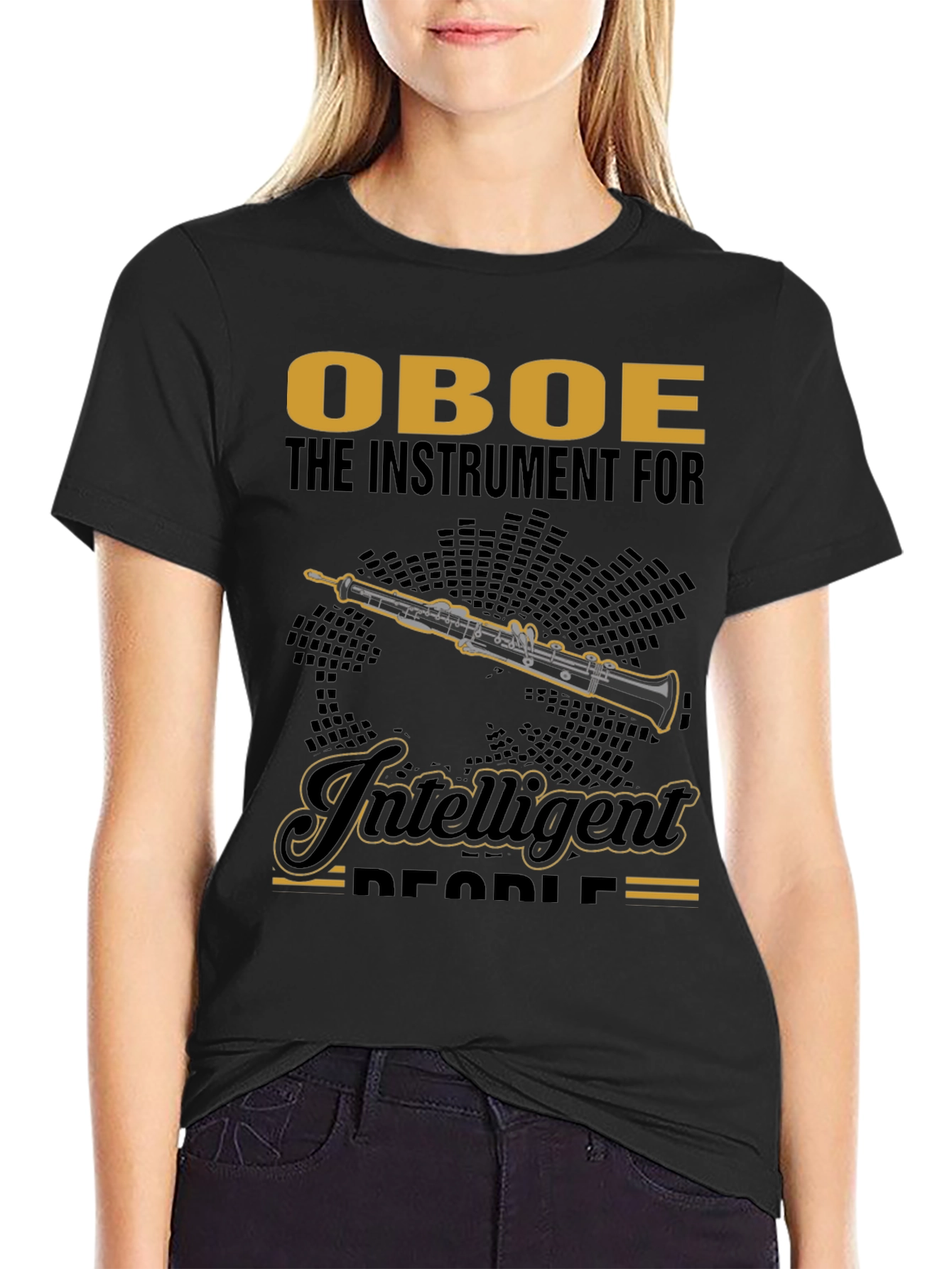 Oboe Instrument T-Shirt - Intelligent People