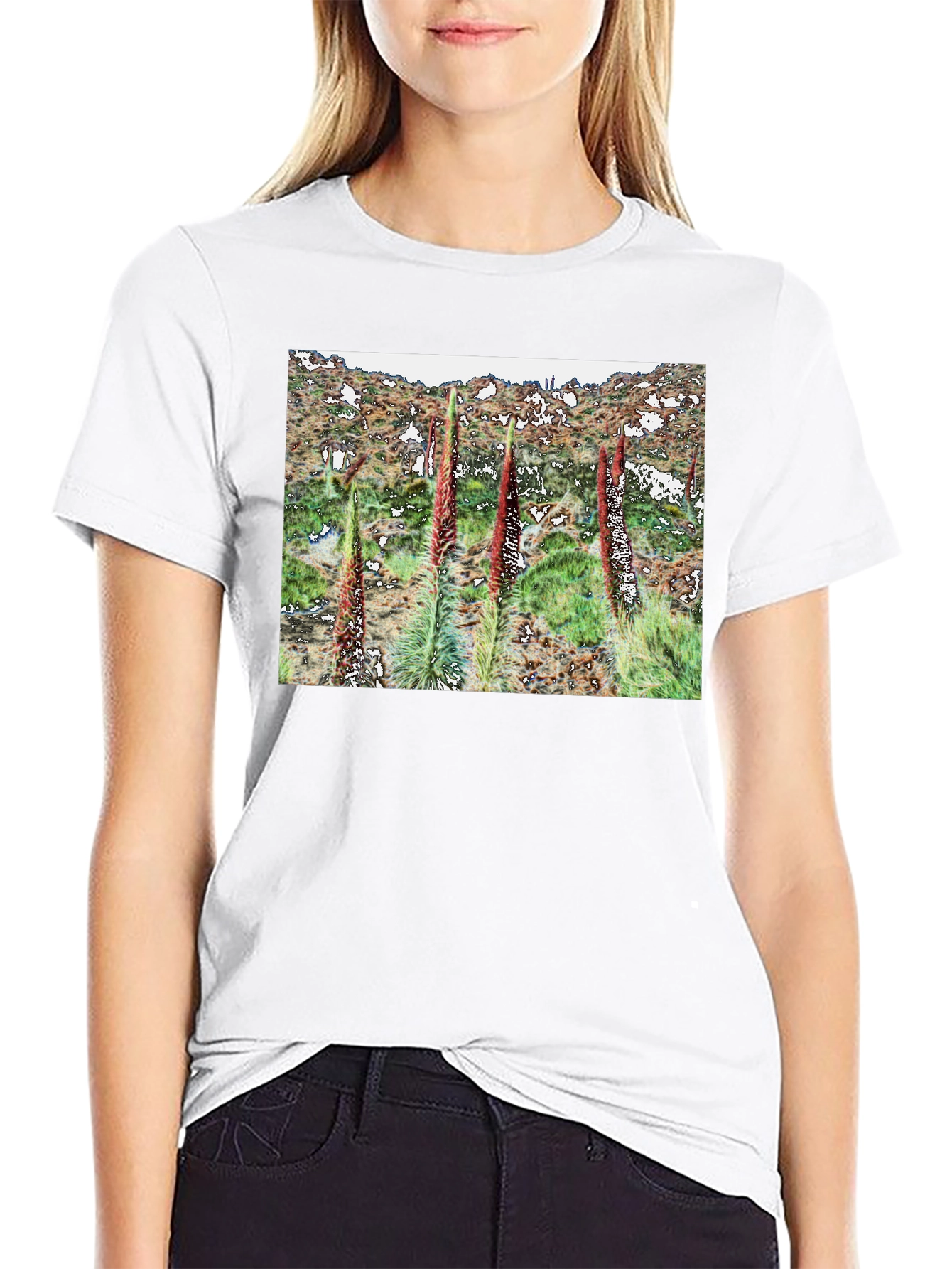 Botanical T-Shirt - Unique Floral Design