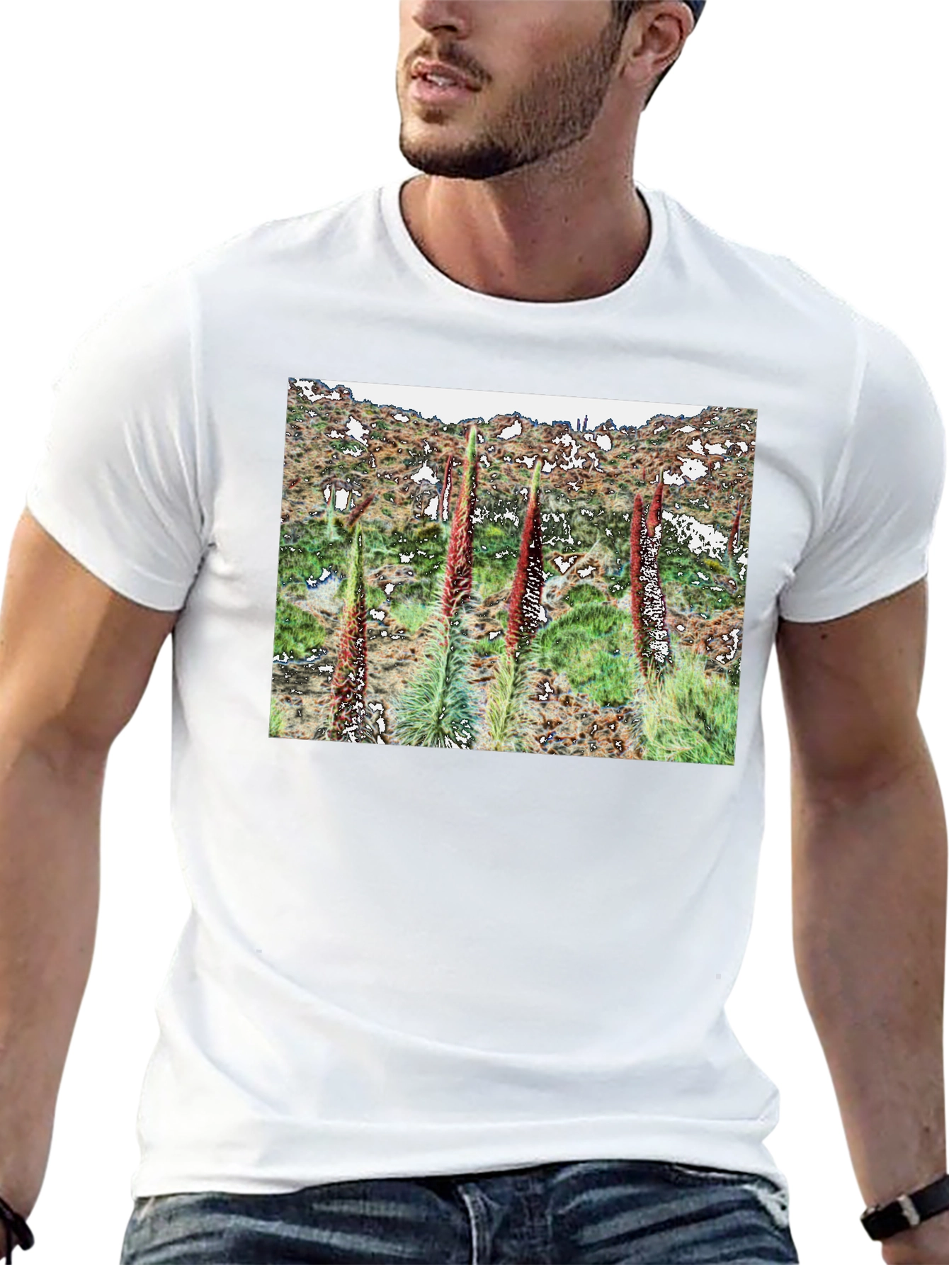 Botanical T-Shirt - Unique Floral Design