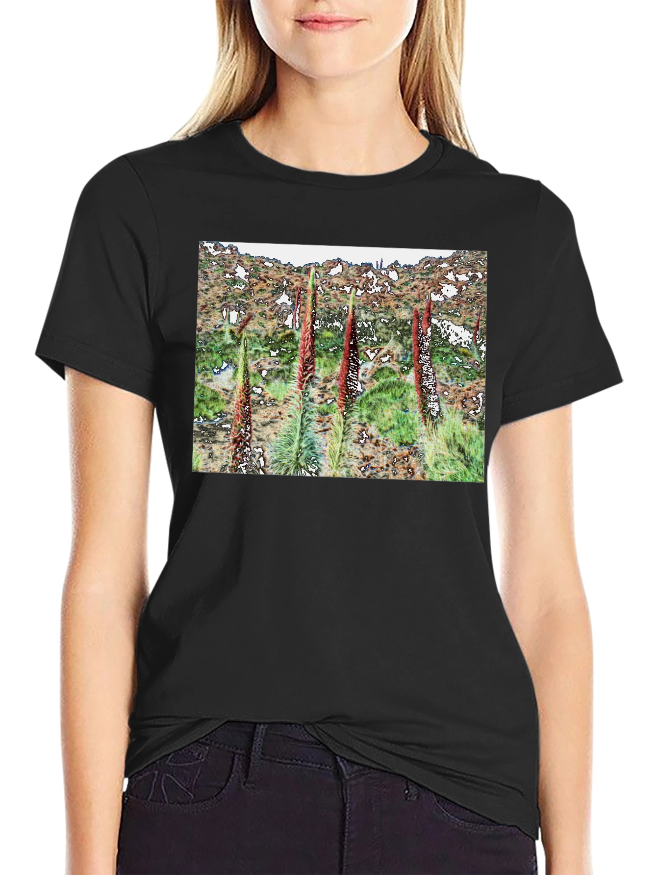 Botanical T-Shirt - Unique Floral Design