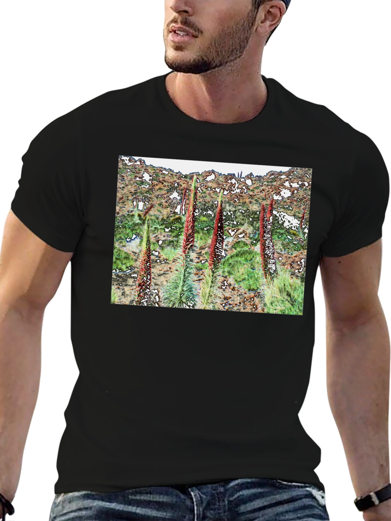 Botanical T-Shirt - Unique Floral Design
