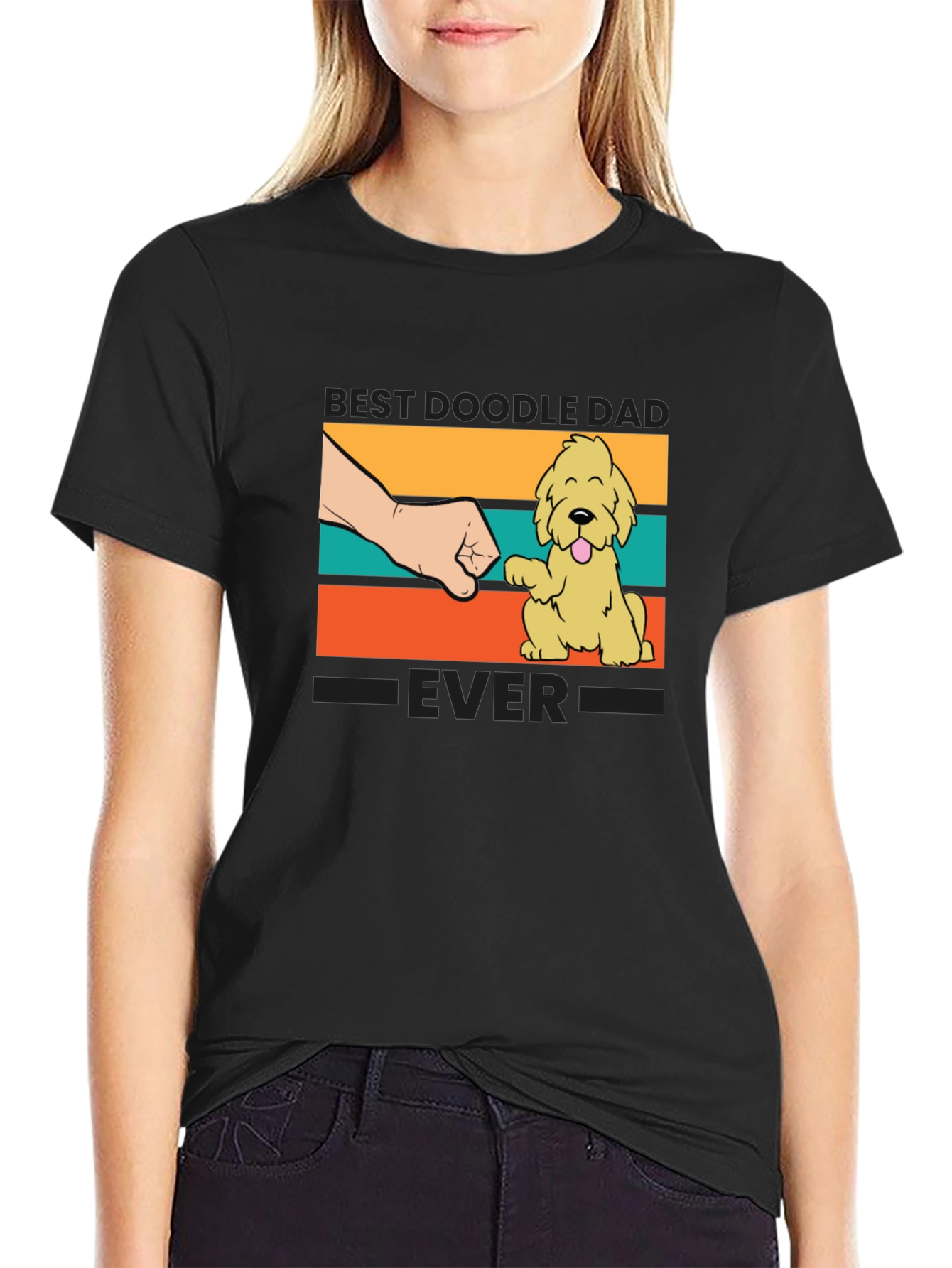 Best Doodle Dad Ever T-Shirt - Cute Dog Design