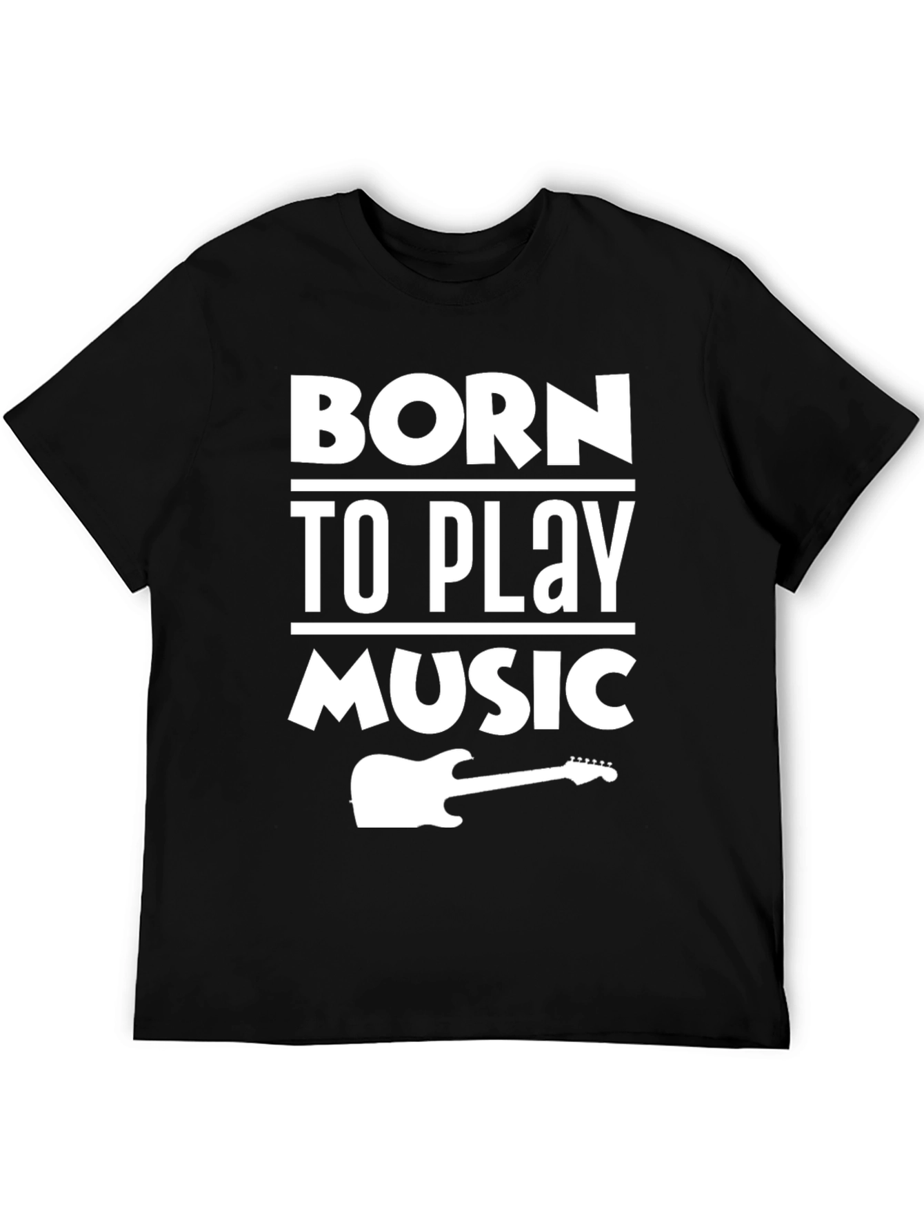 Born To Play Music Graphic T-Shirt