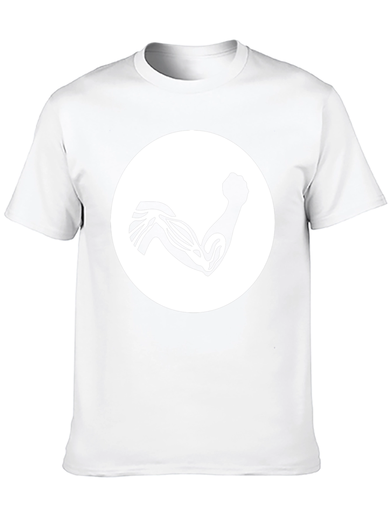 Black Muscle Arm Graphic Tee