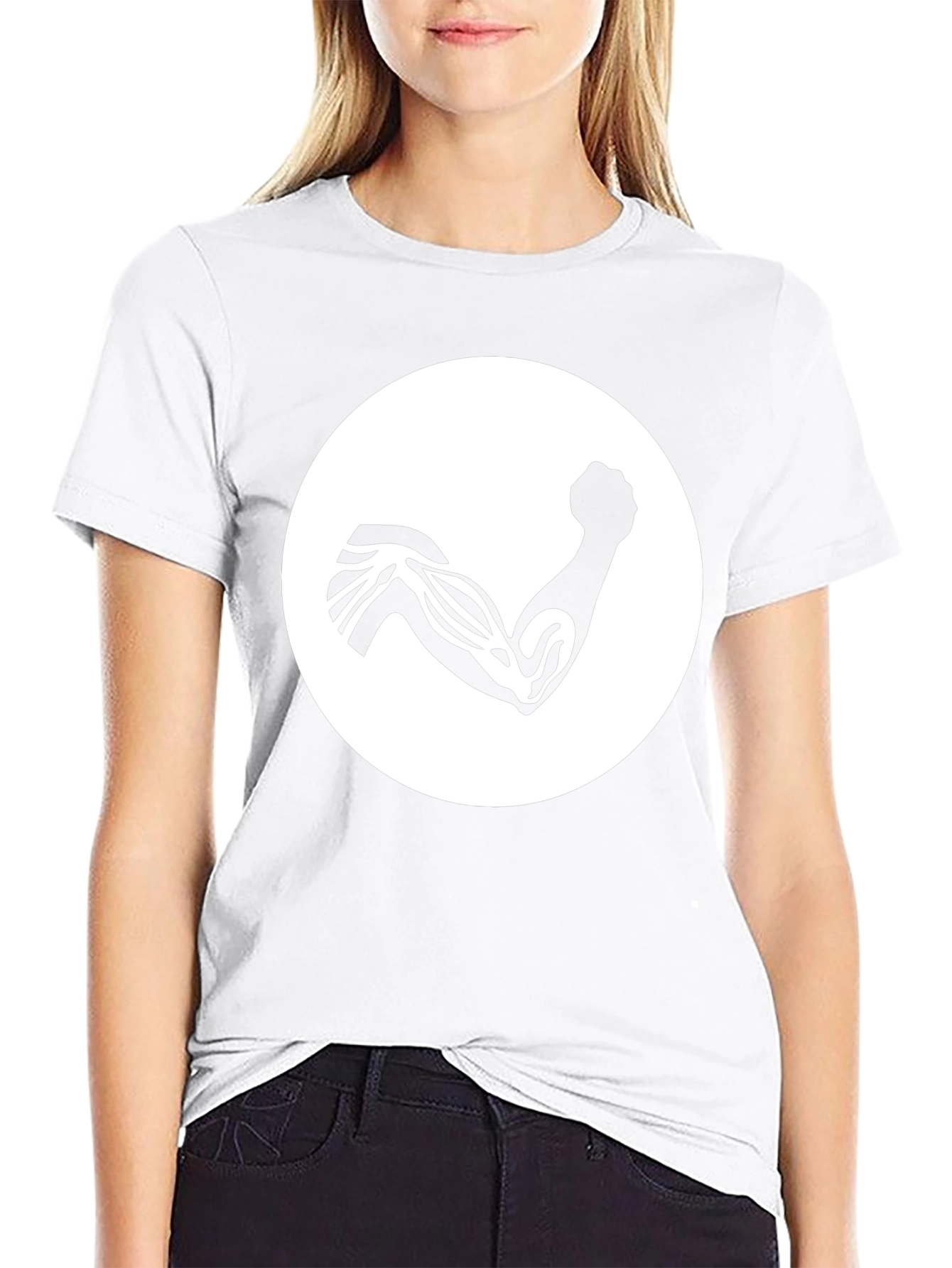 Black Muscle Arm Graphic Tee