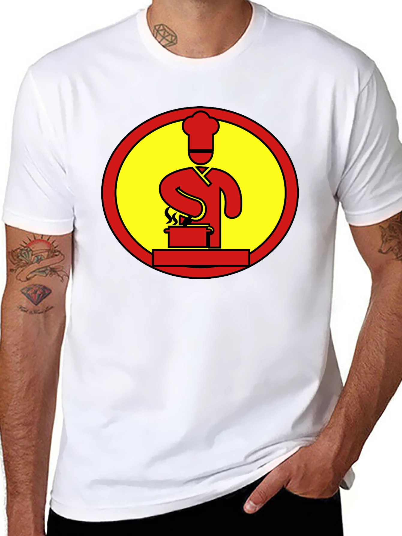 Chef Cooking Logo Graphic T-Shirt