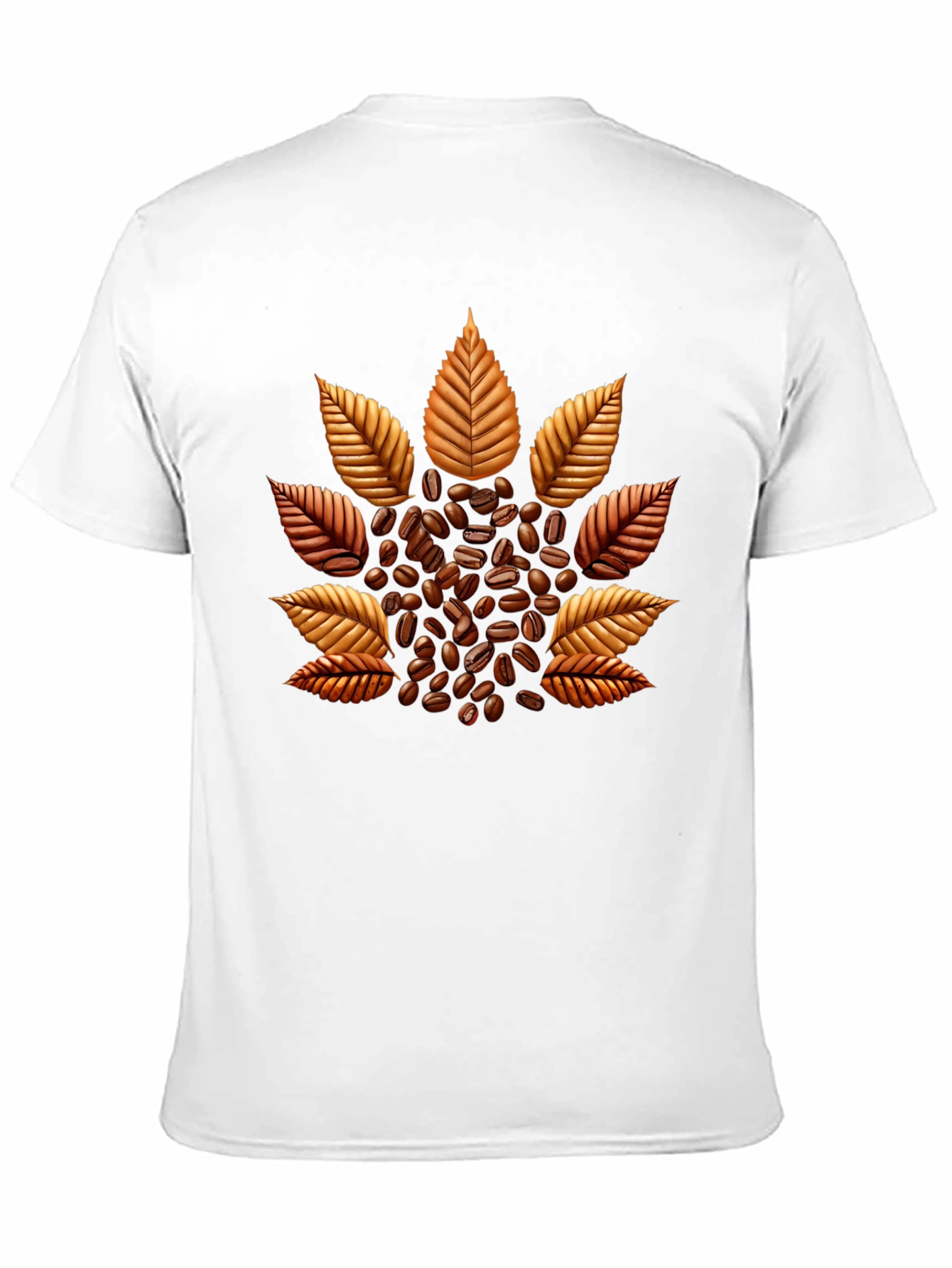 Coffee Bean Leaf Graphic T-Shirt - Unique Design