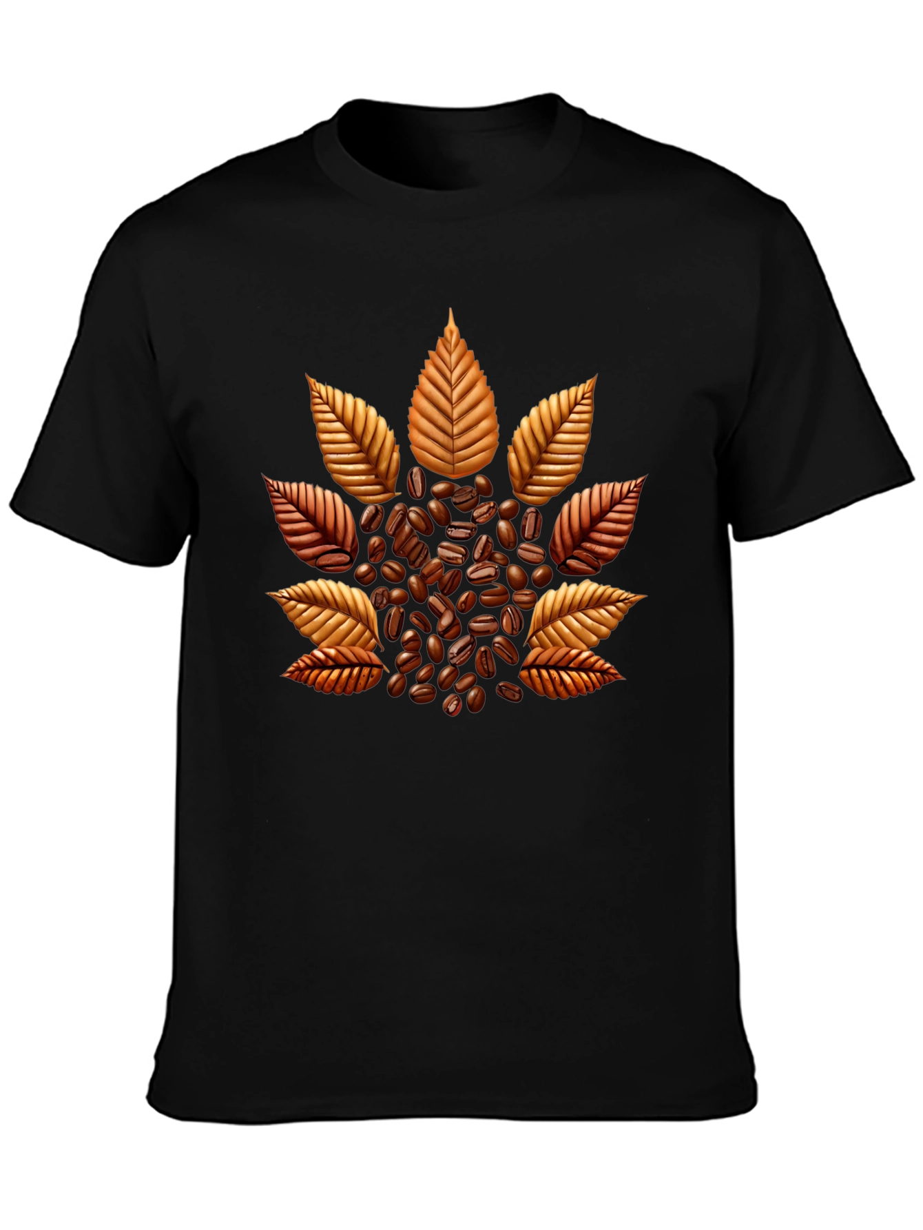 Coffee Bean Leaf Graphic T-Shirt - Unique Design