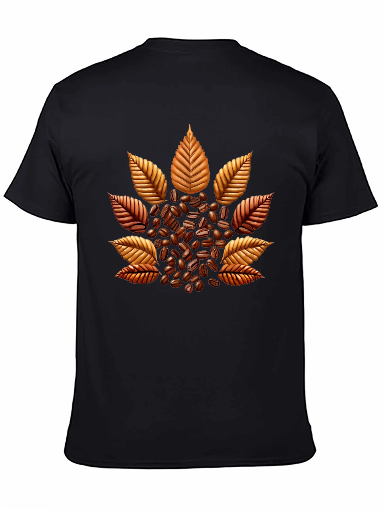 Coffee Bean Leaf Graphic T-Shirt - Unique Design