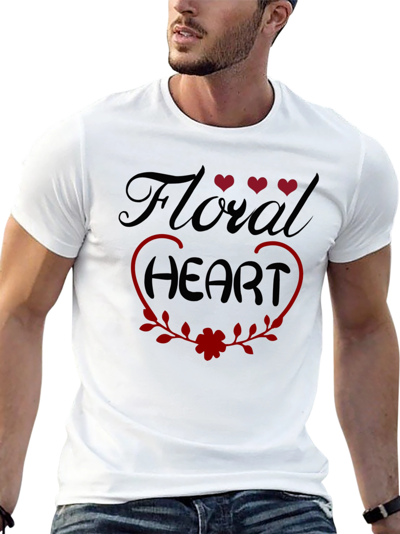 Floral Heart Graphic Tee