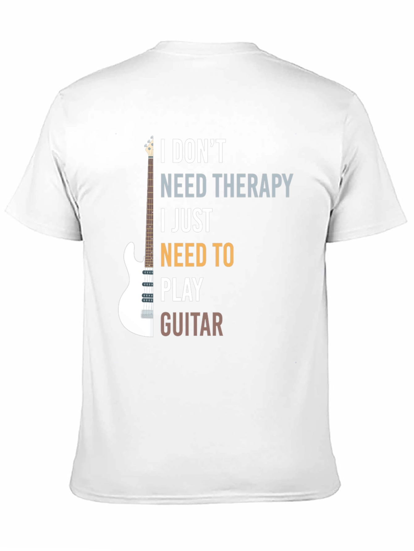 Guitar Therapy T-Shirt: Play Away Your Troubles