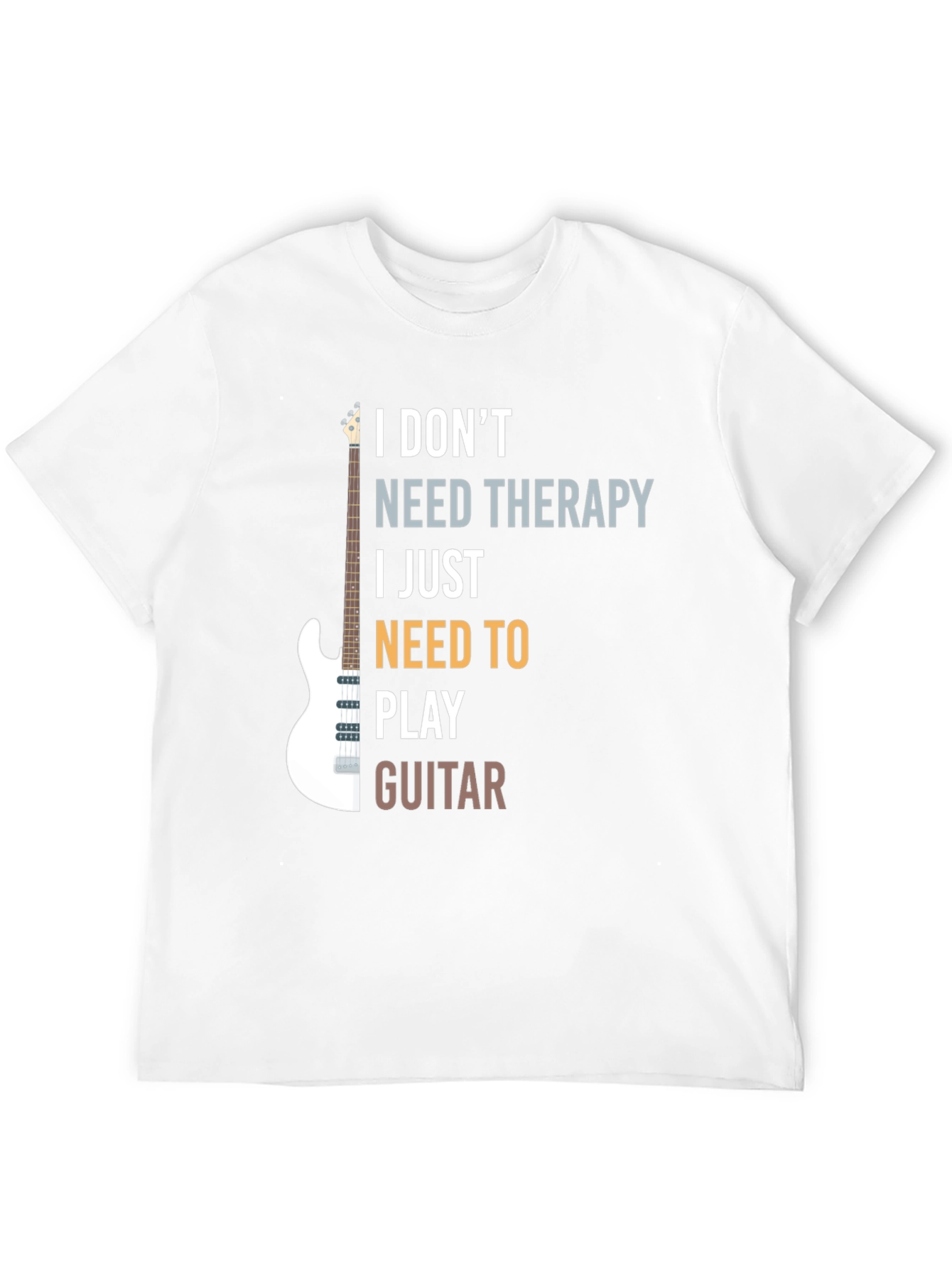 Guitar Therapy T-Shirt: Play Away Your Troubles