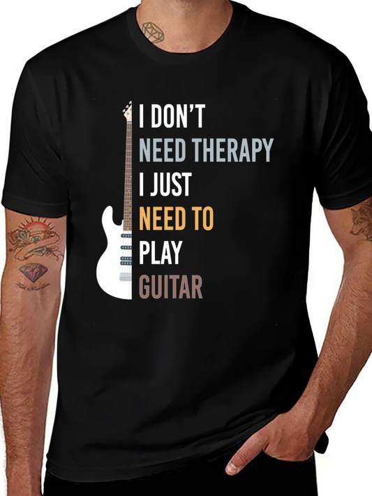 Guitar Therapy T-Shirt: Play Away Your Troubles