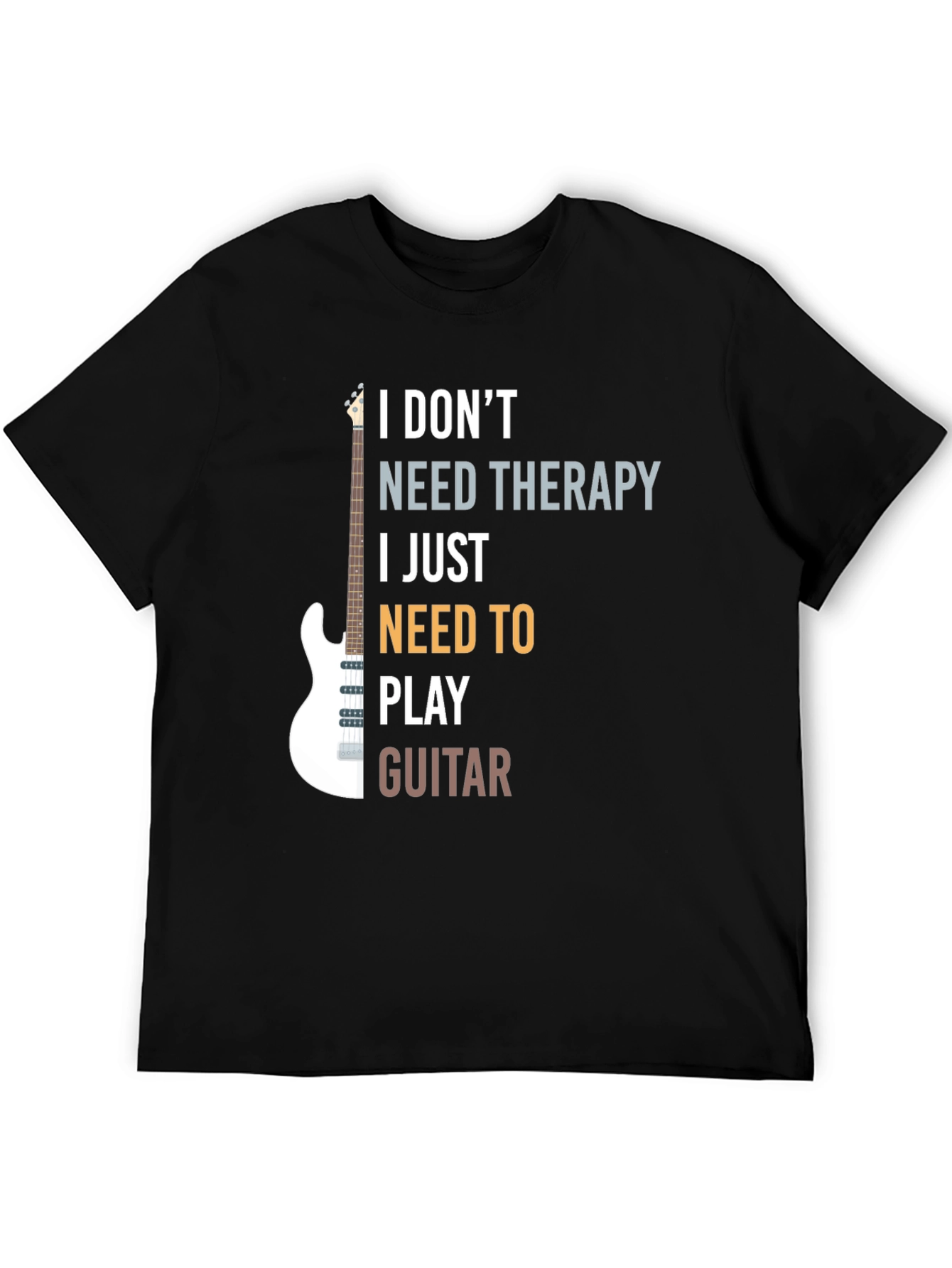 Guitar Therapy T-Shirt: Play Away Your Troubles