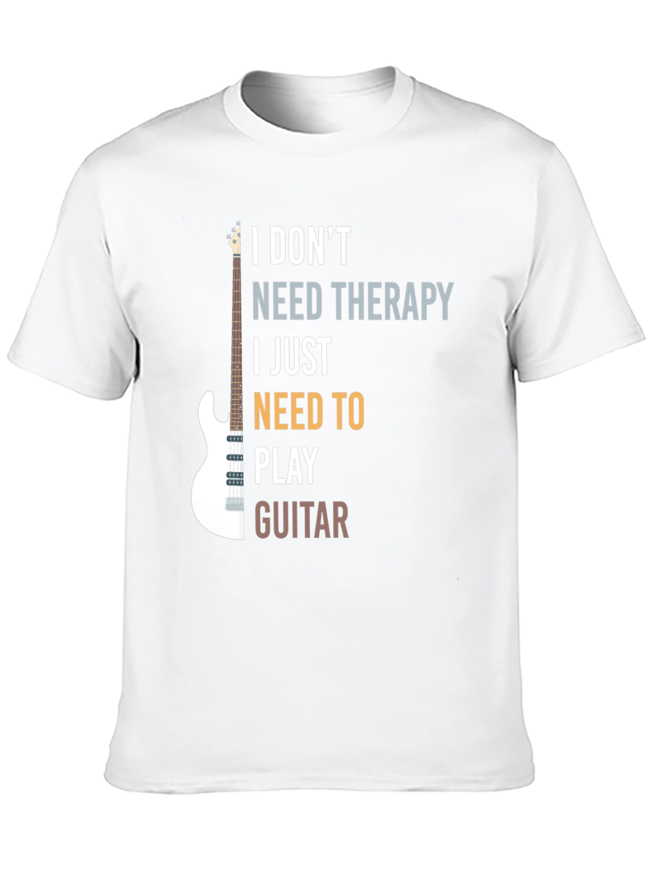 Guitar Therapy T-Shirt: Play Away Your Troubles