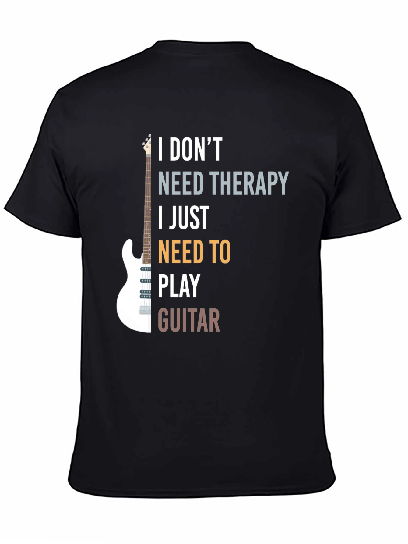 Guitar Therapy T-Shirt: Play Away Your Troubles