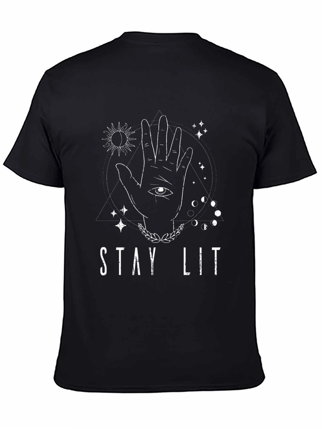 Stay Lit Graphic Tee - Occult Hand Design