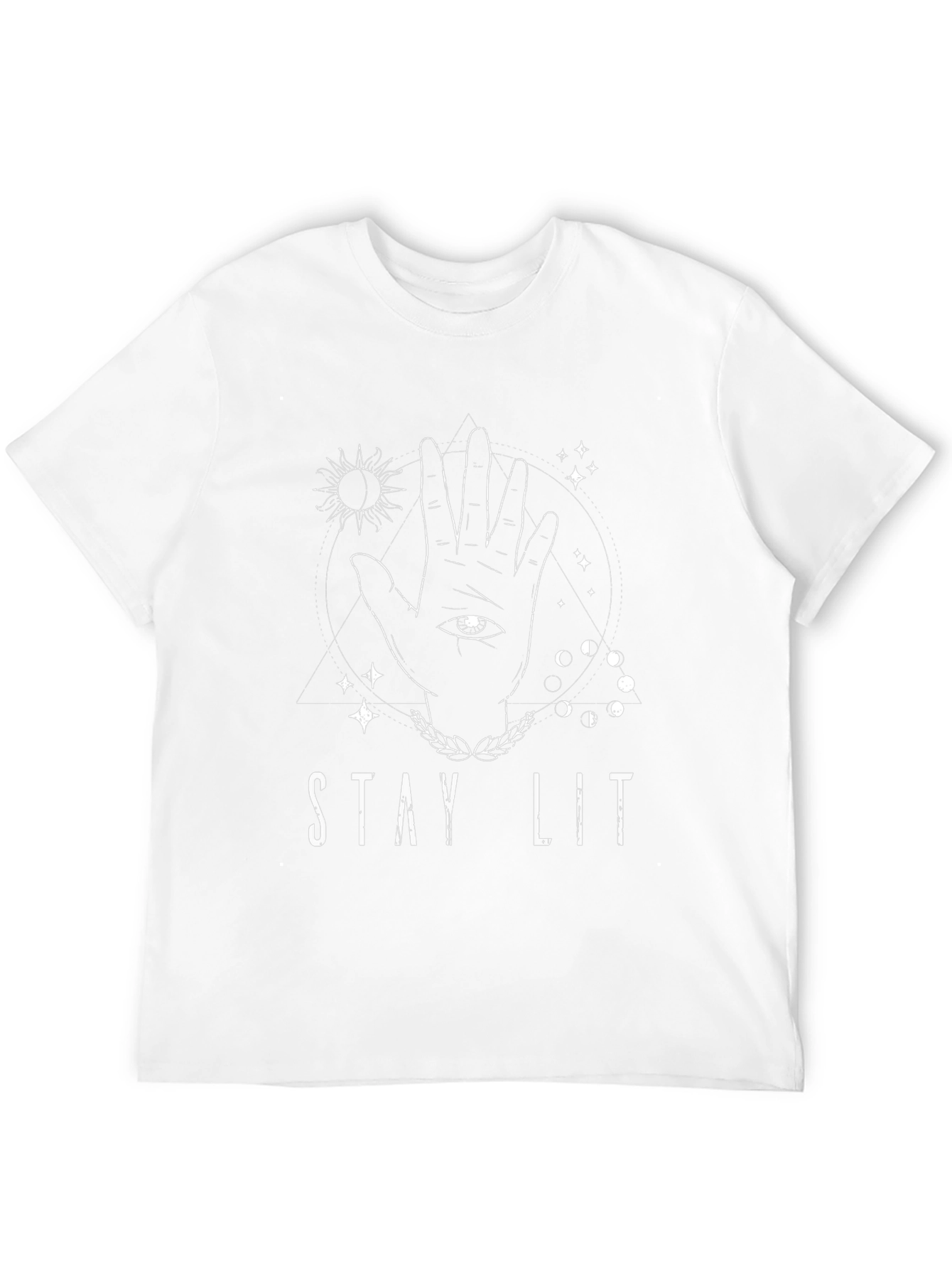 Stay Lit Graphic Tee - Occult Hand Design