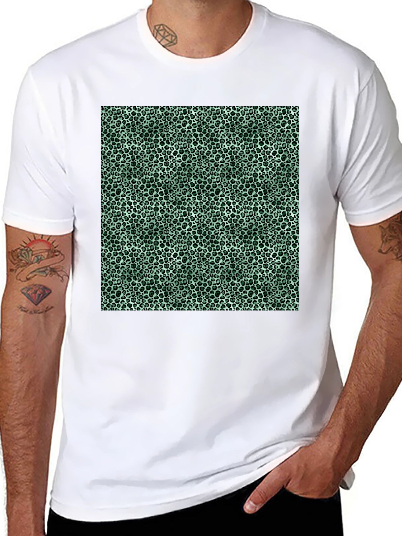 Trendy Abstract Print Mens T-Shirt