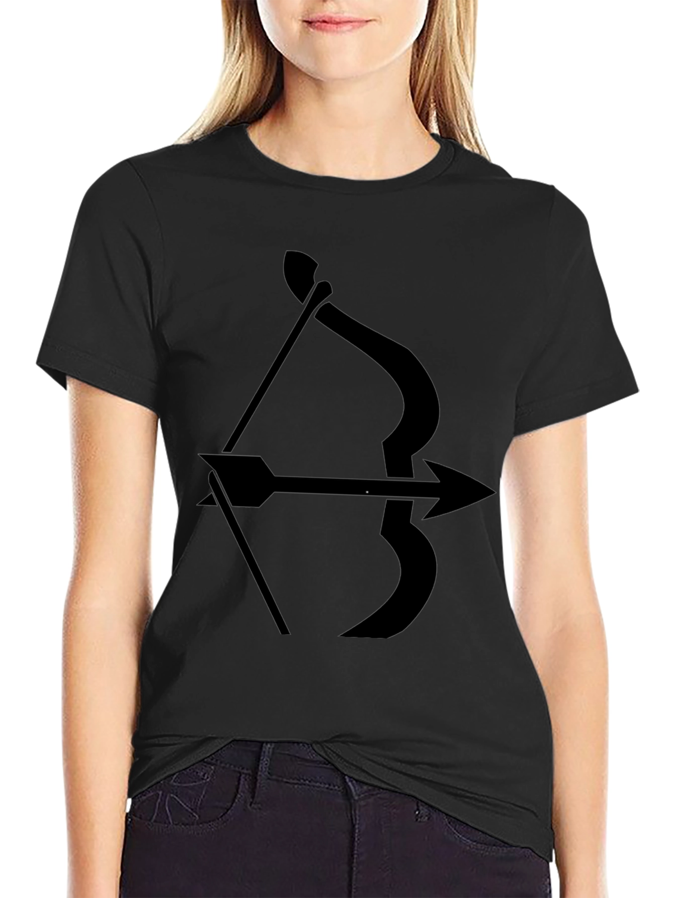 Archer Arrow Black Graphic Tee