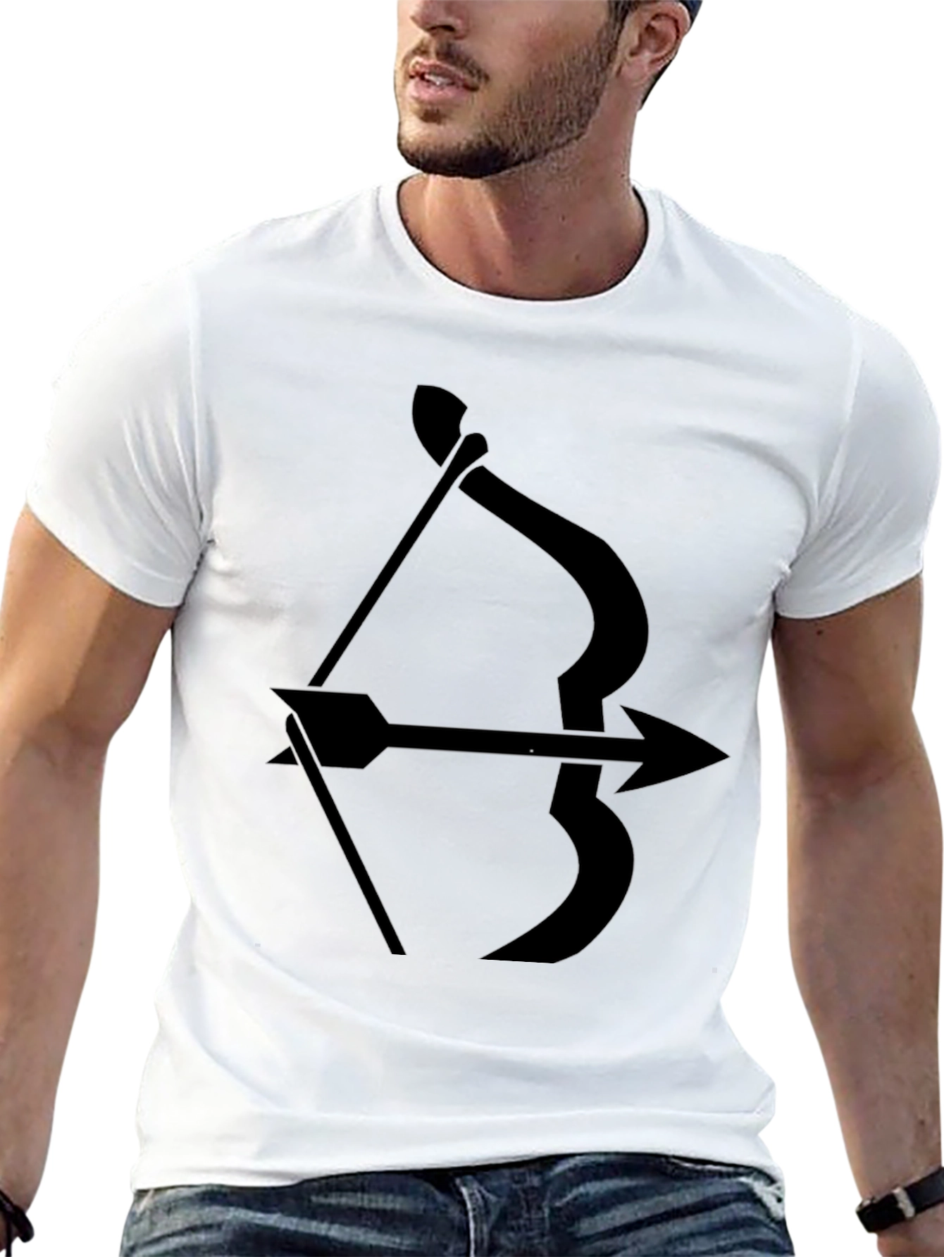 Archer Arrow Black Graphic Tee