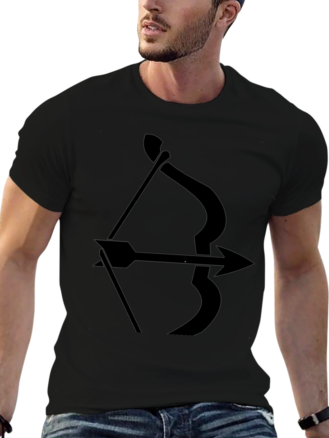 Archer Arrow Black Graphic Tee