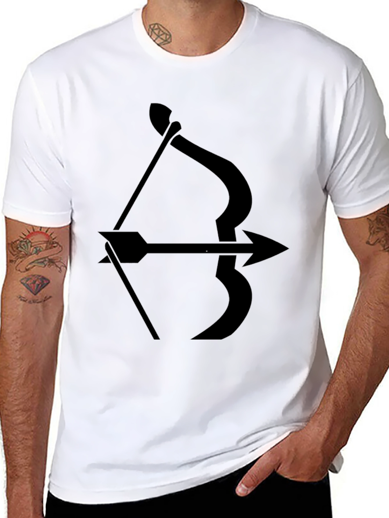 Archer Arrow Black Graphic Tee