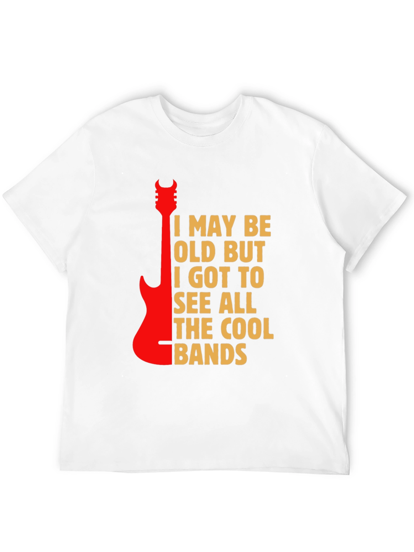 Cool Bands Guitar Graphic T-Shirt