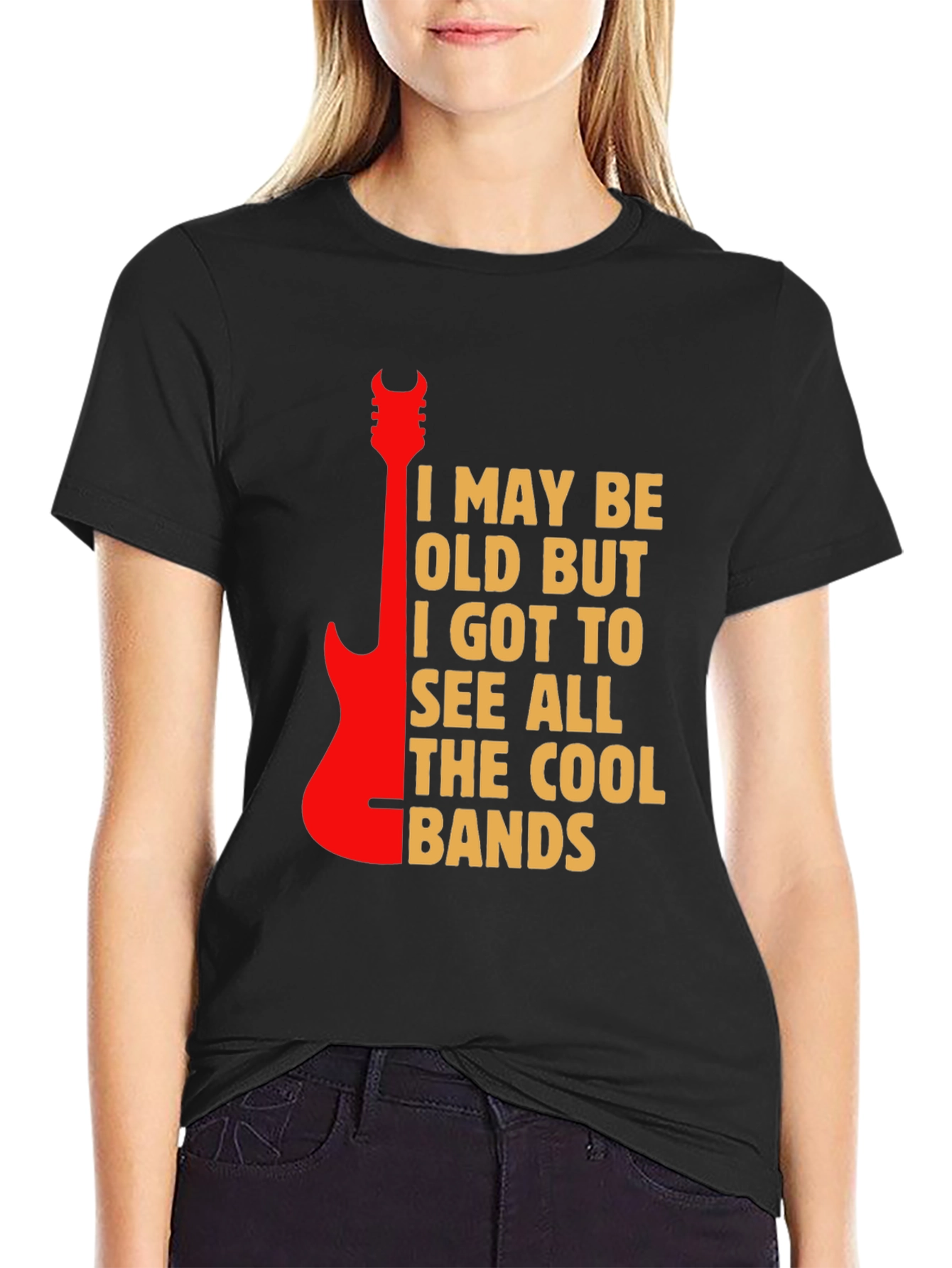 Cool Bands Guitar Graphic T-Shirt