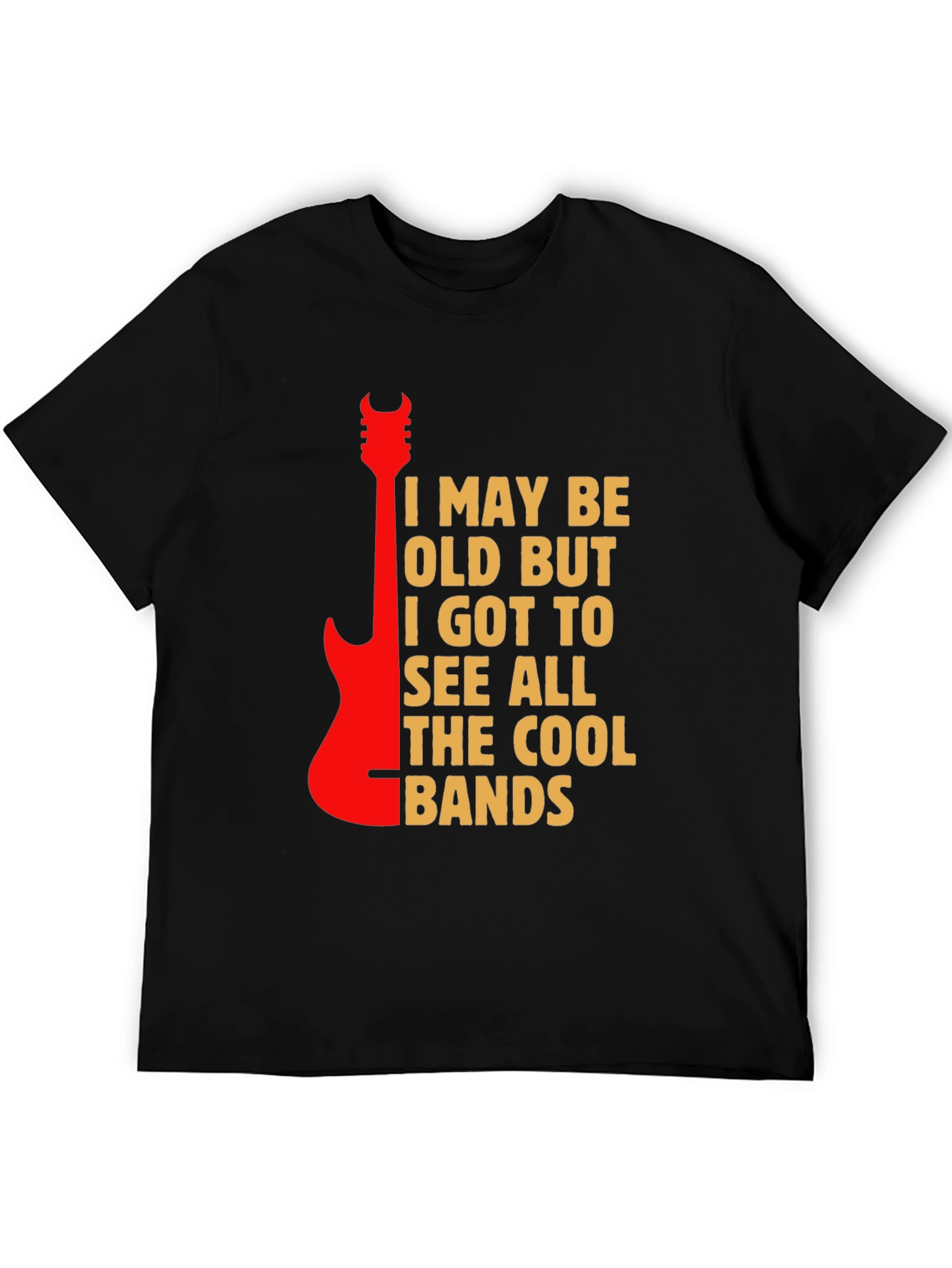 Cool Bands Guitar Graphic T-Shirt