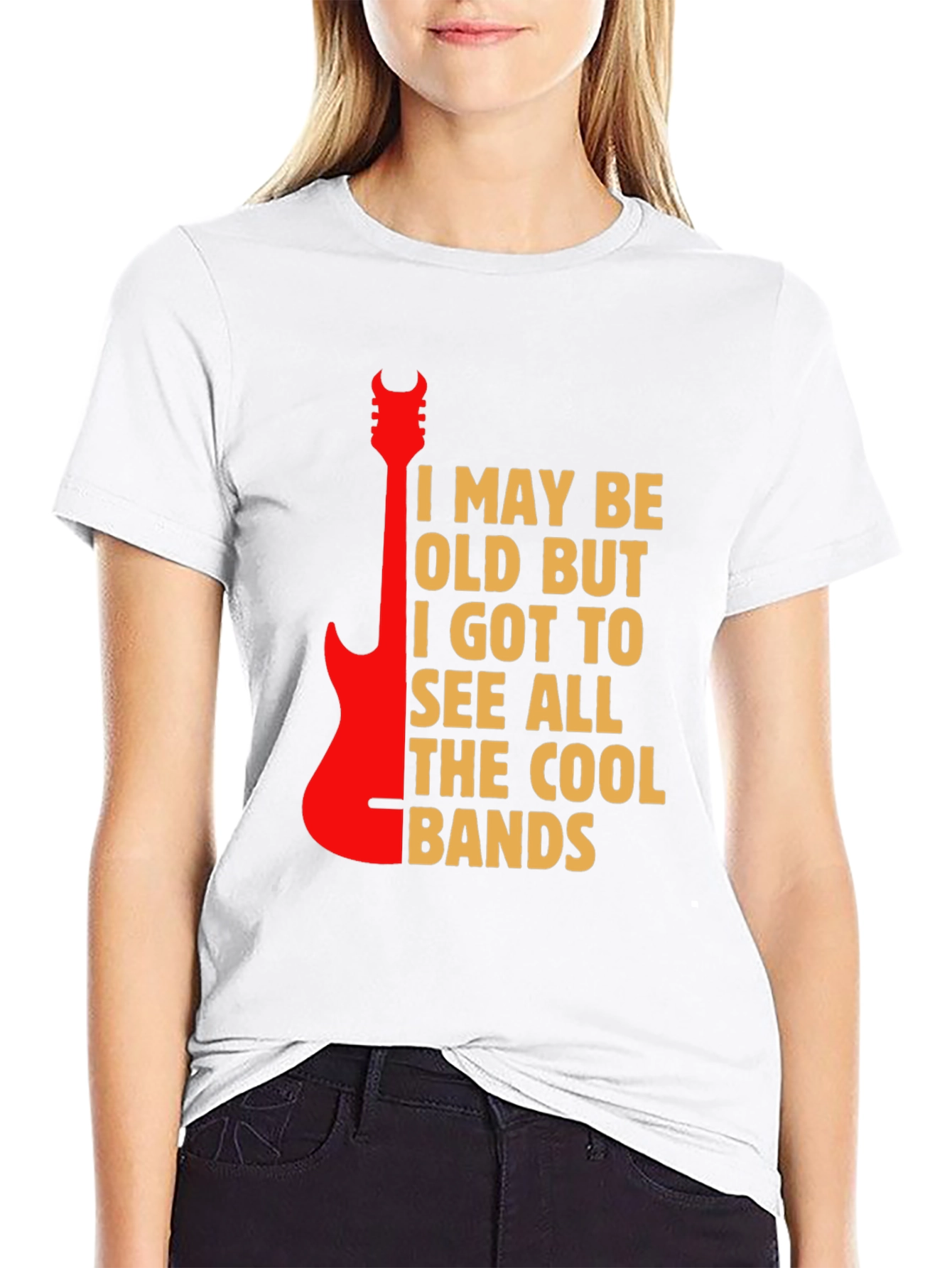 Cool Bands Guitar Graphic T-Shirt