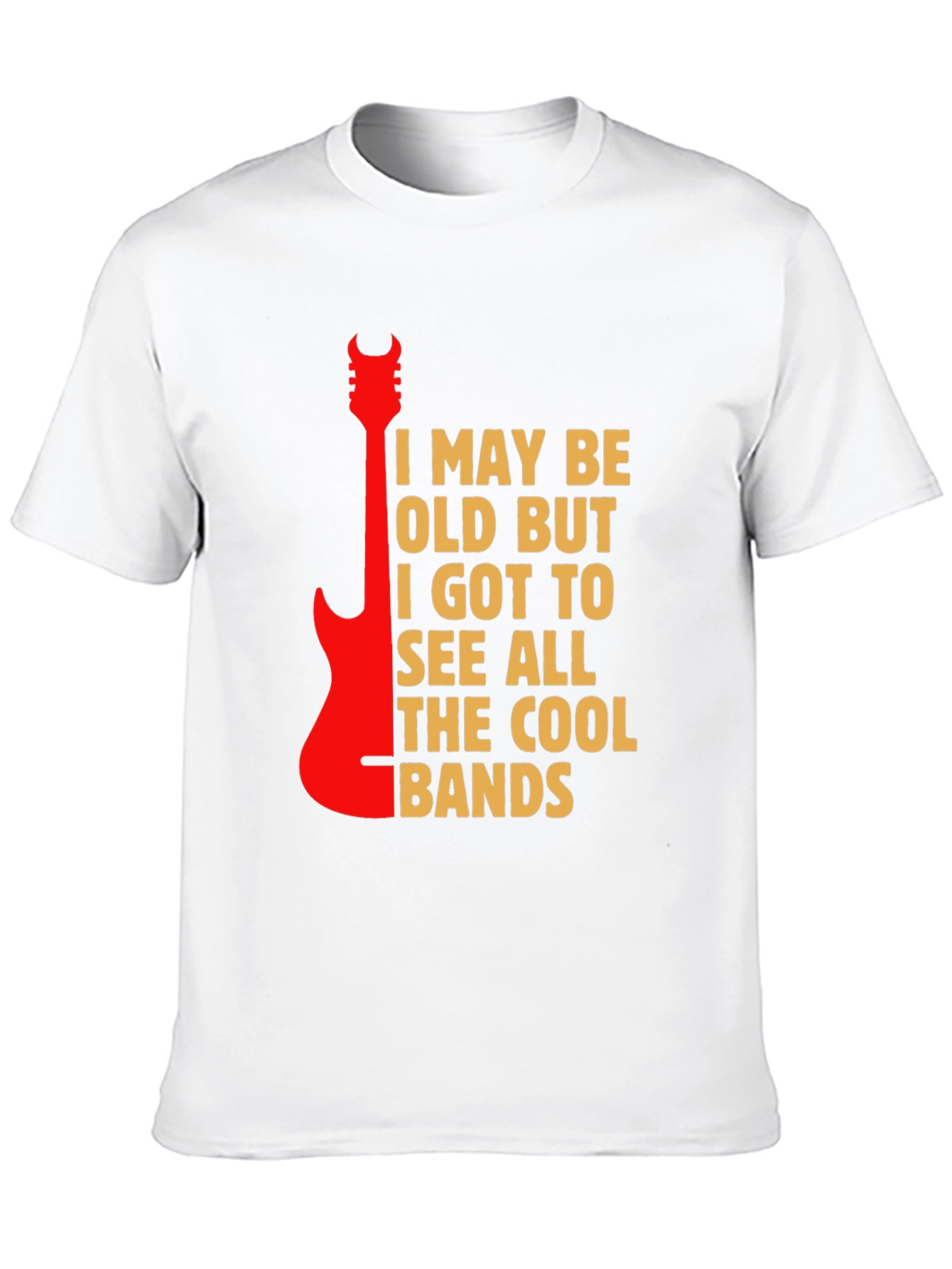 Cool Bands Guitar Graphic T-Shirt