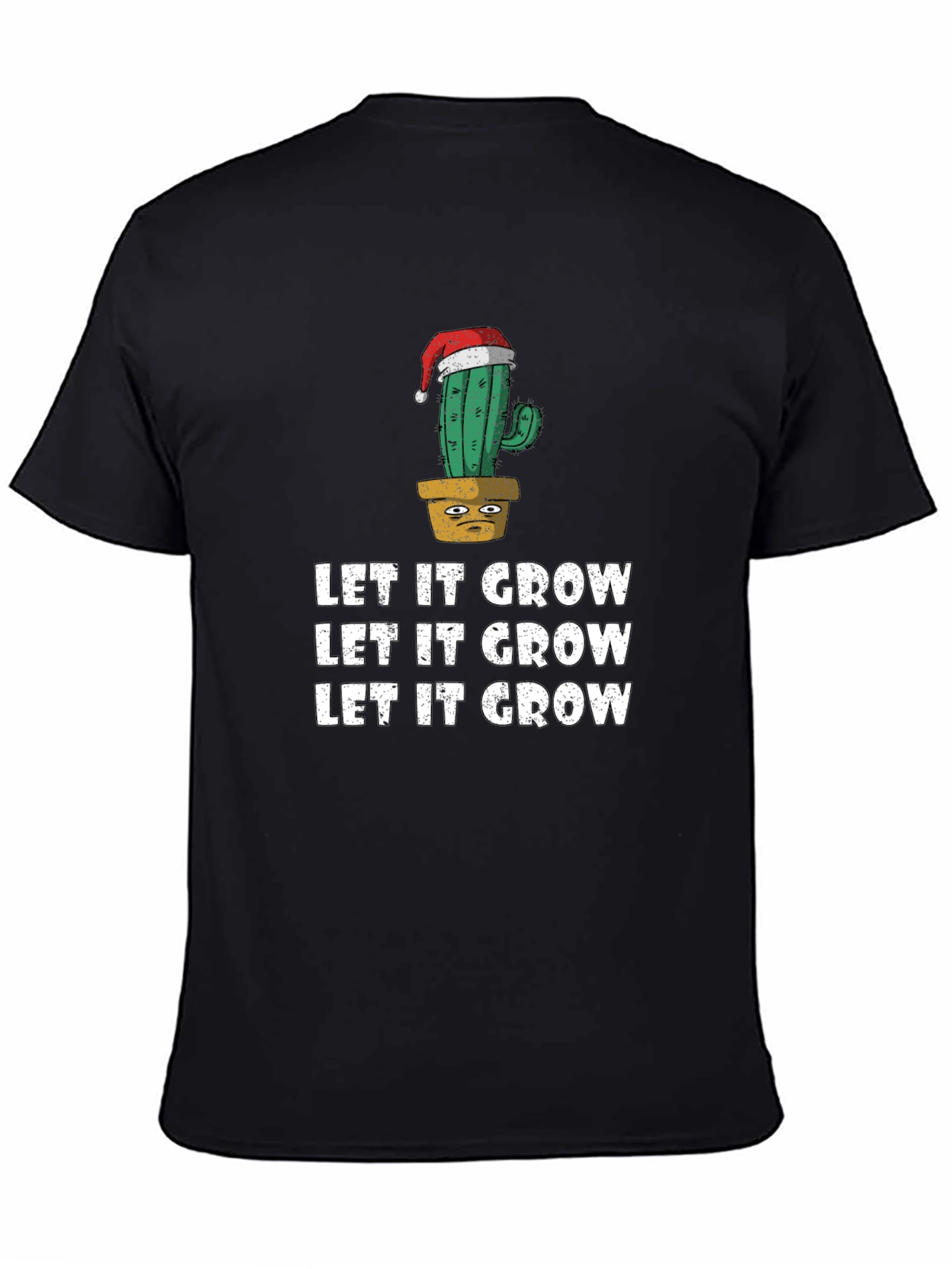 Let It Grow Cactus Christmas T-Shirt