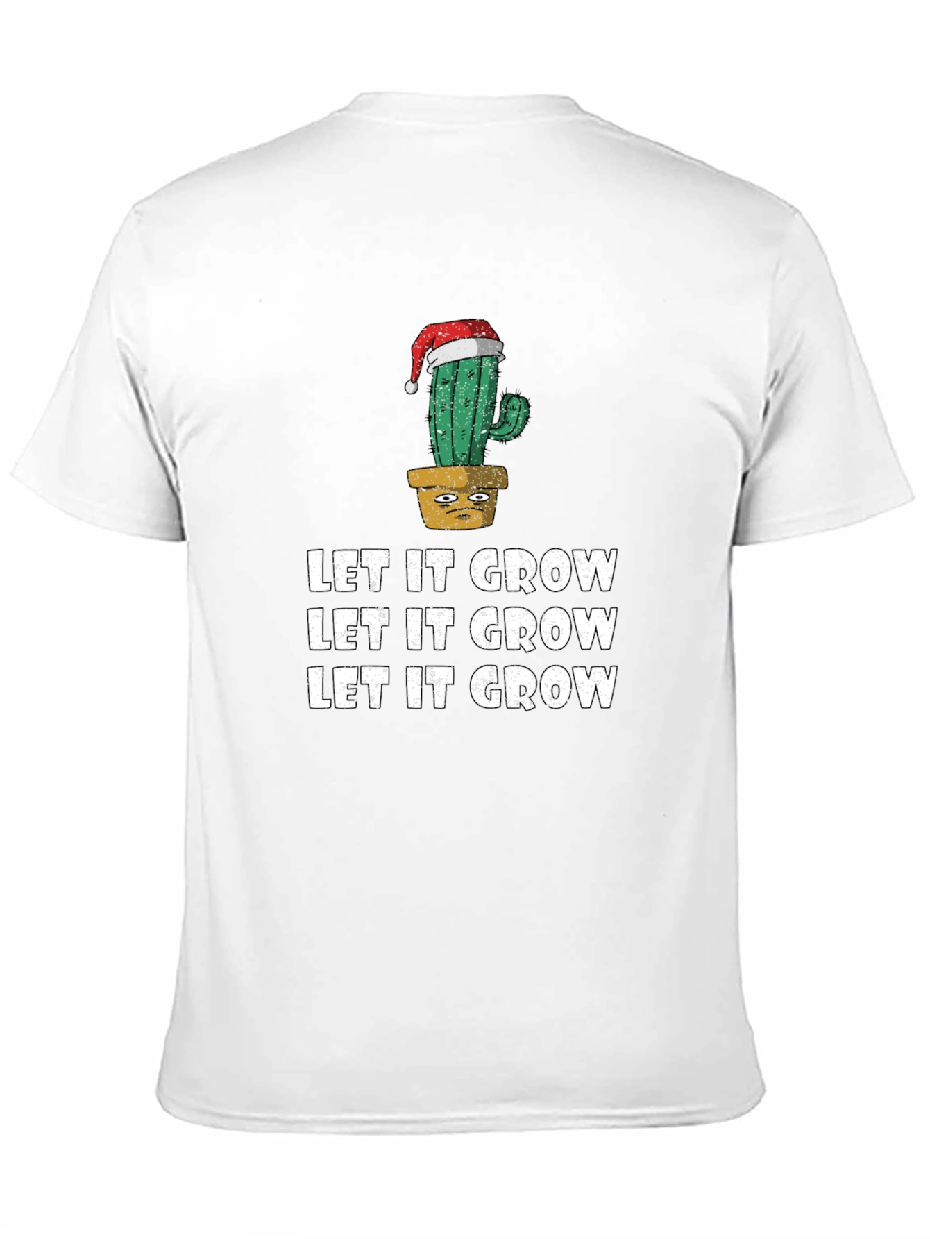 Let It Grow Cactus Christmas T-Shirt