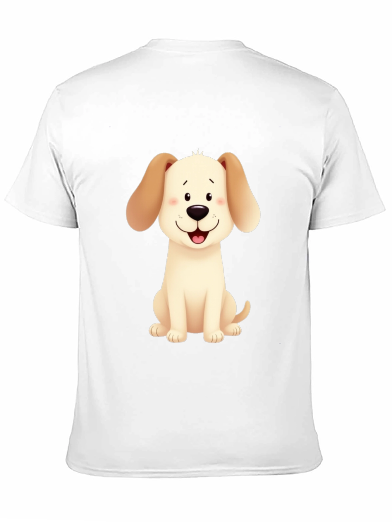 Cute Cartoon Dog Graphic T-Shirt