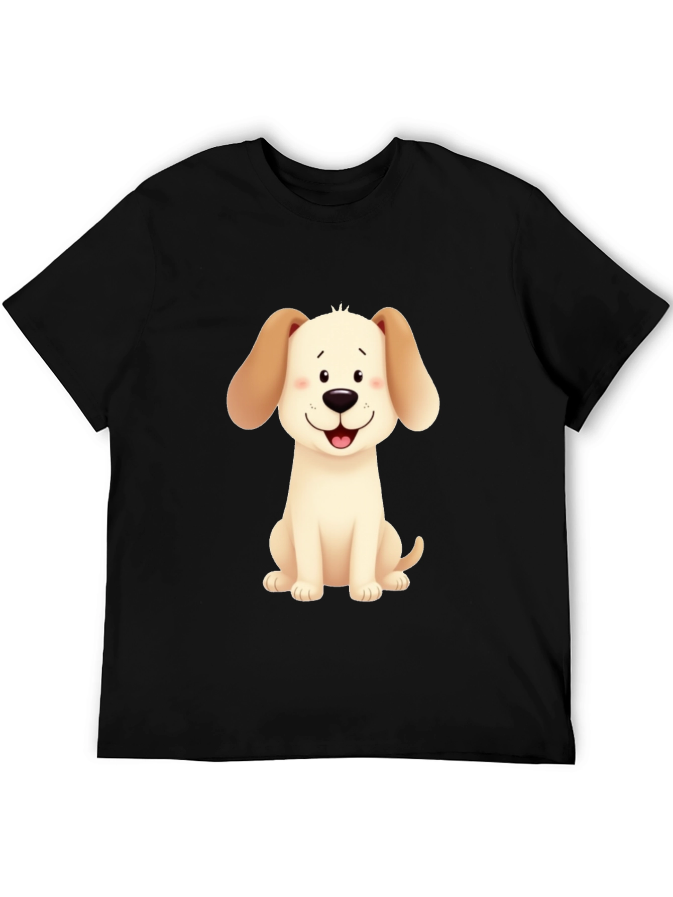 Cute Cartoon Dog Graphic T-Shirt
