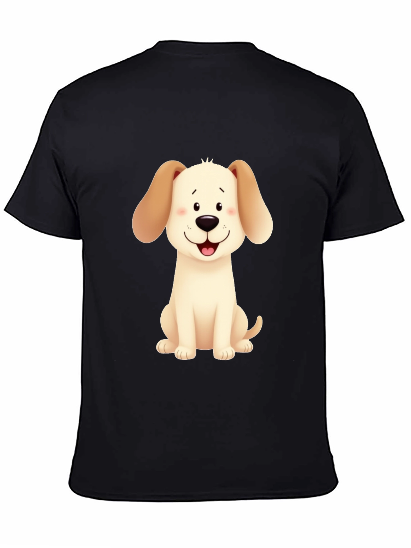 Cute Cartoon Dog Graphic T-Shirt