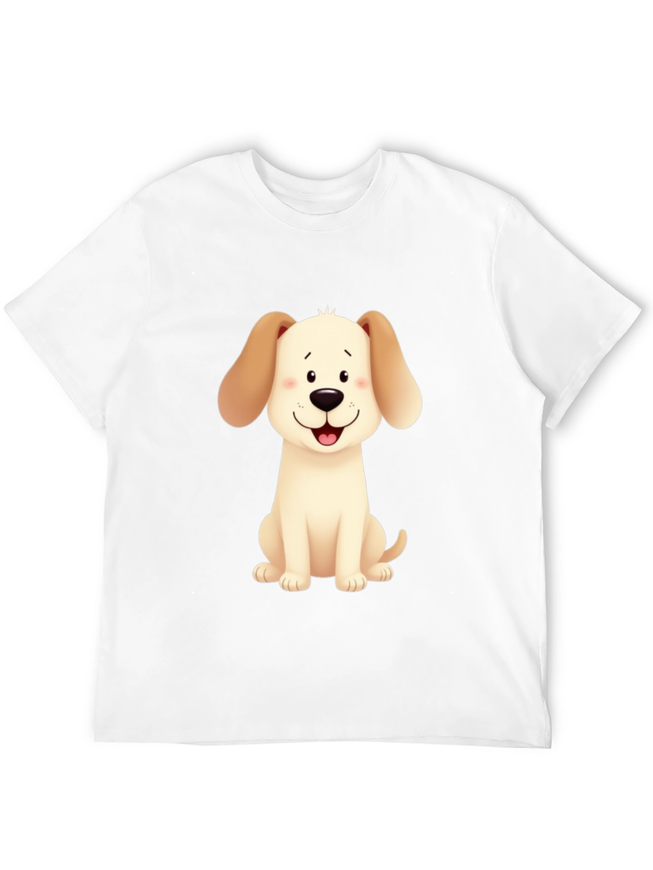 Cute Cartoon Dog Graphic T-Shirt