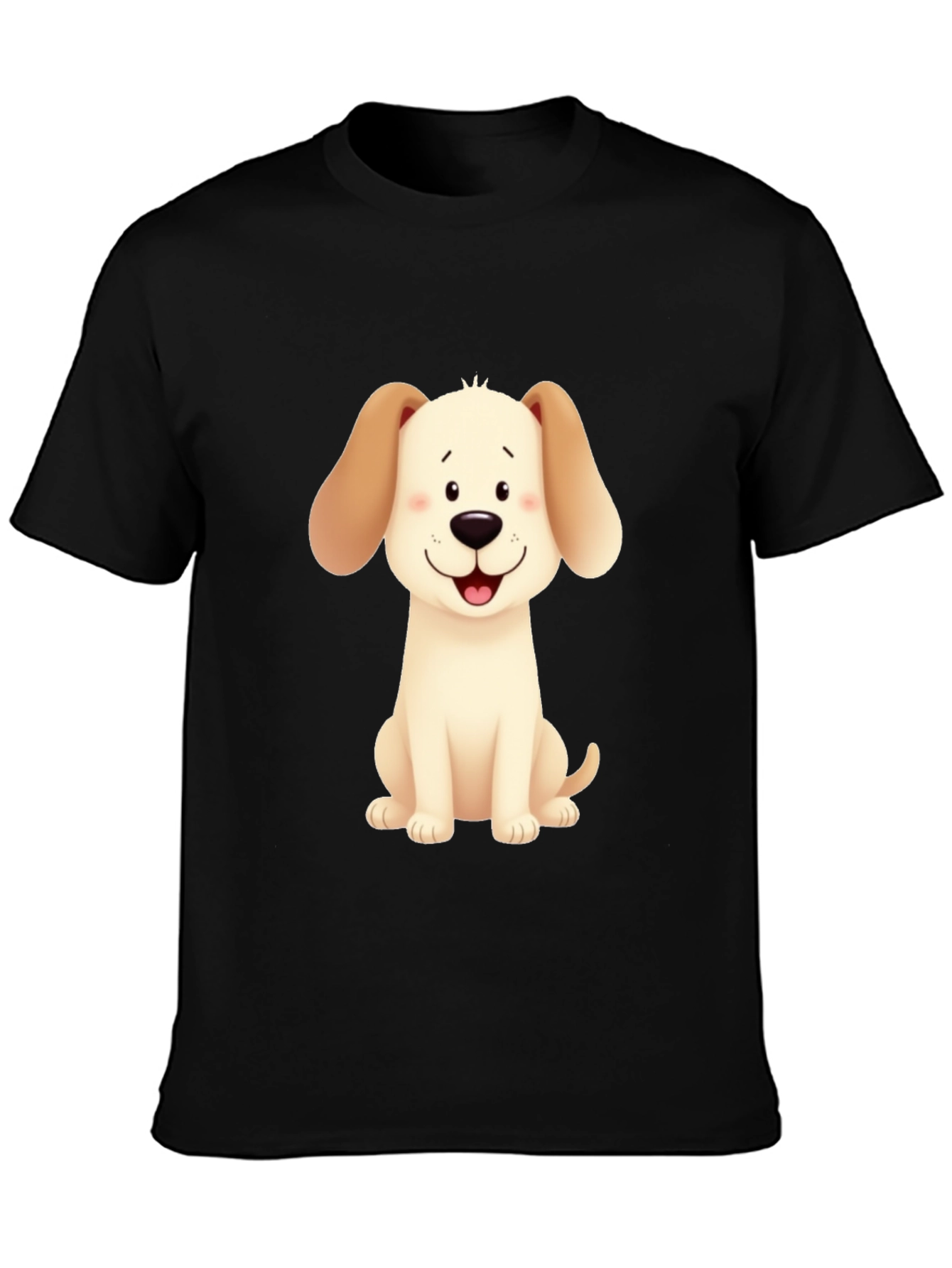 Cute Cartoon Dog Graphic T-Shirt