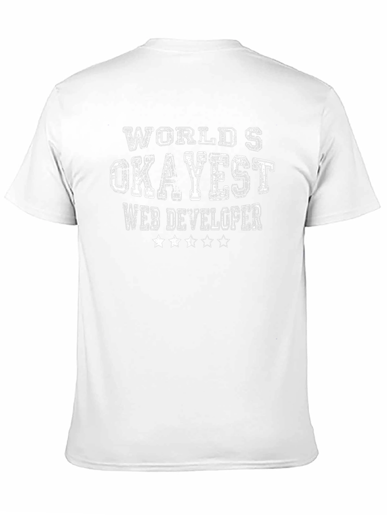 Okayest Web Developer Black T-Shirt
