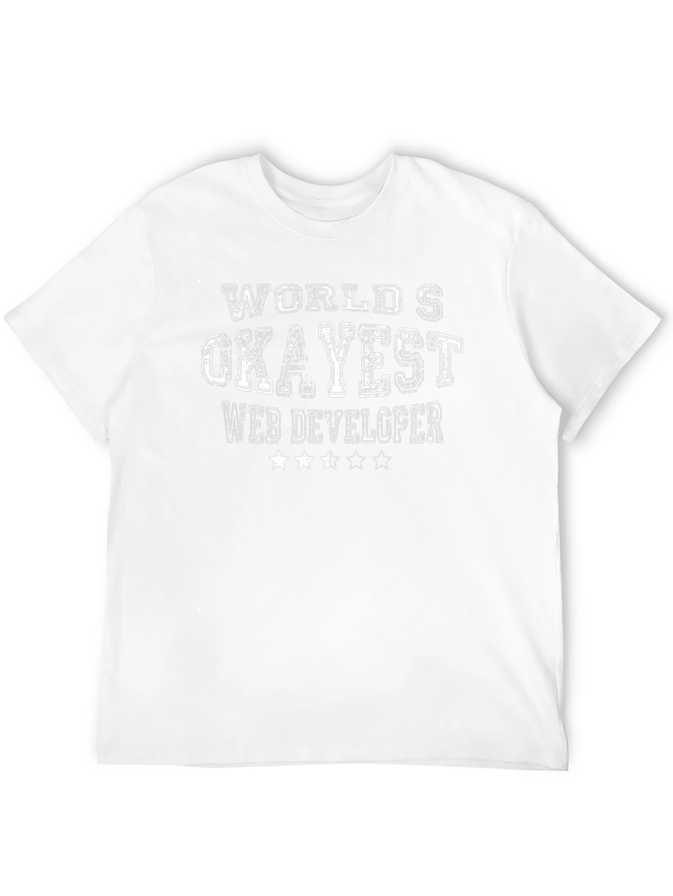 Okayest Web Developer Black T-Shirt