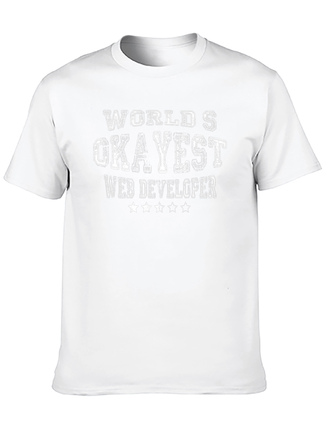 Okayest Web Developer Black T-Shirt