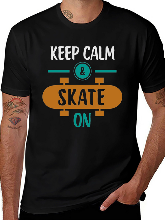 Keep Calm & Skate On Graphic Tee