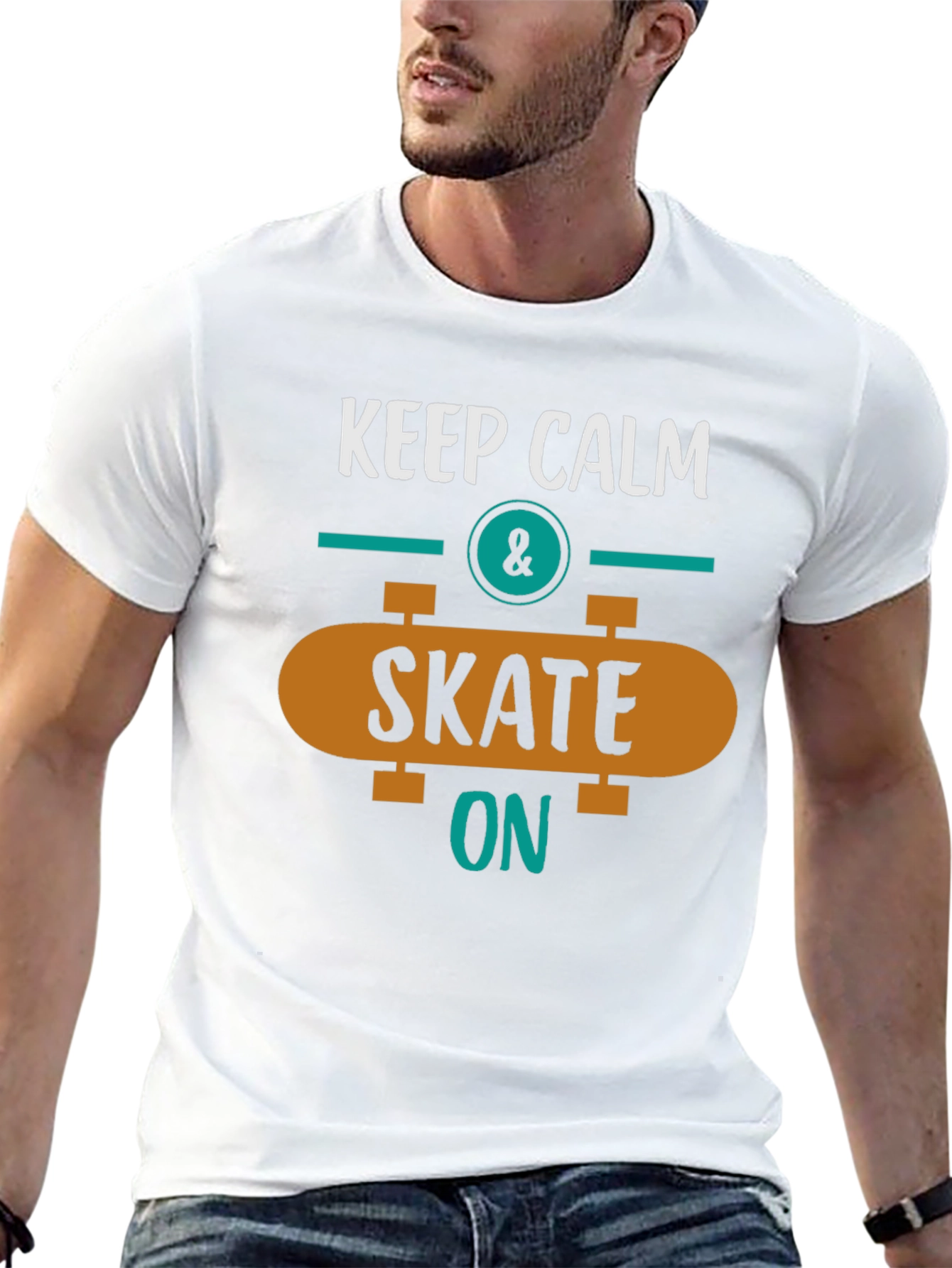 Keep Calm & Skate On Graphic Tee