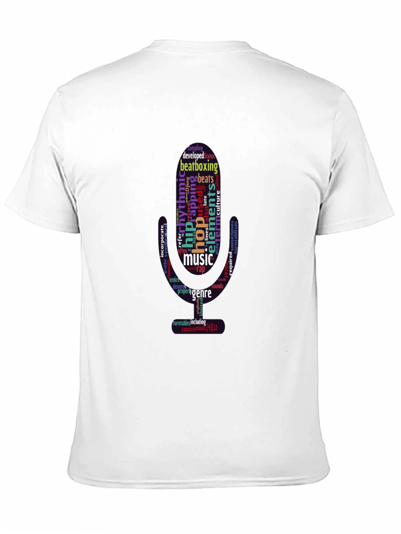 Hip Hop Music Word Art T-Shirt