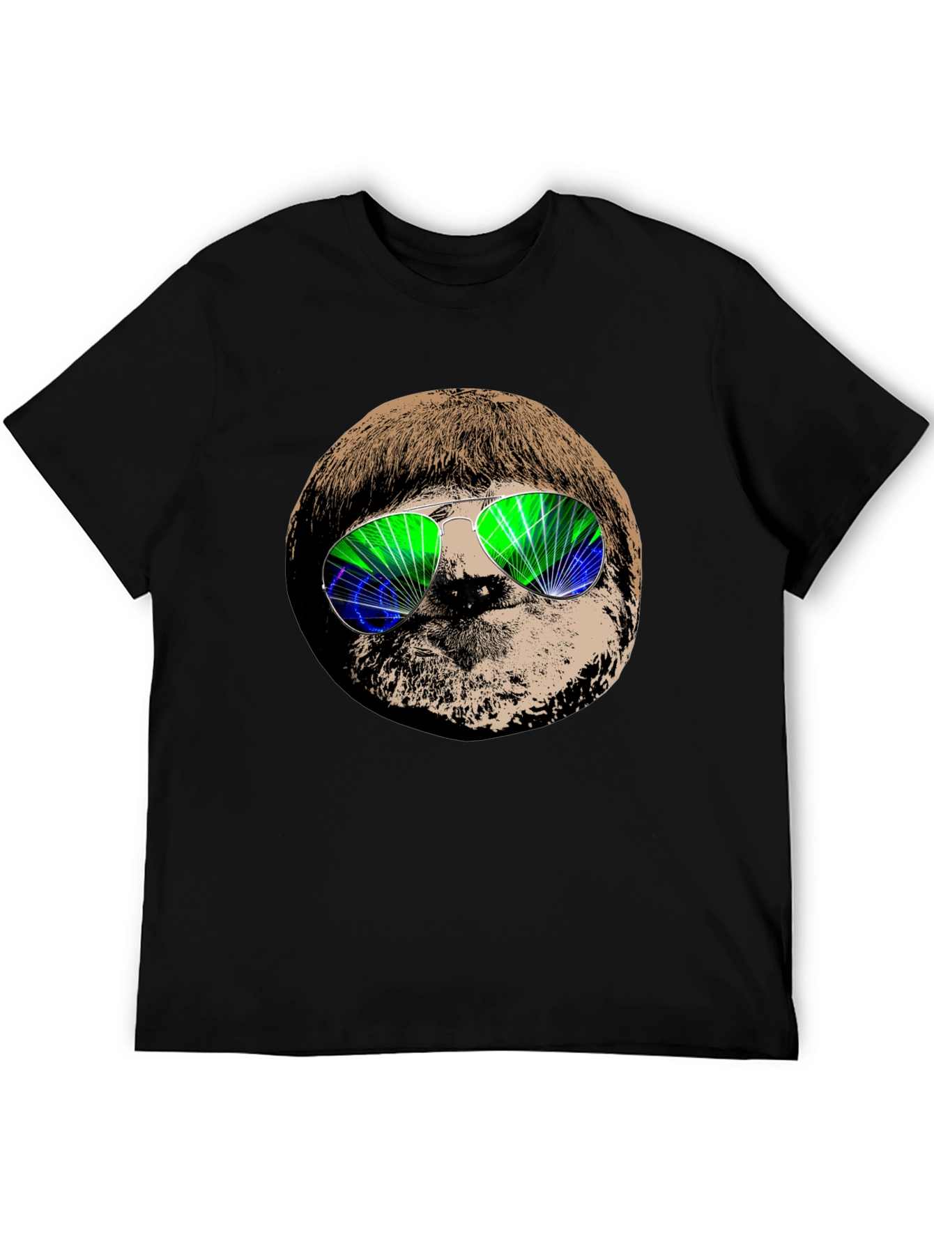Cool Sloth Graphic Tee - Unisex Black T-Shirt
