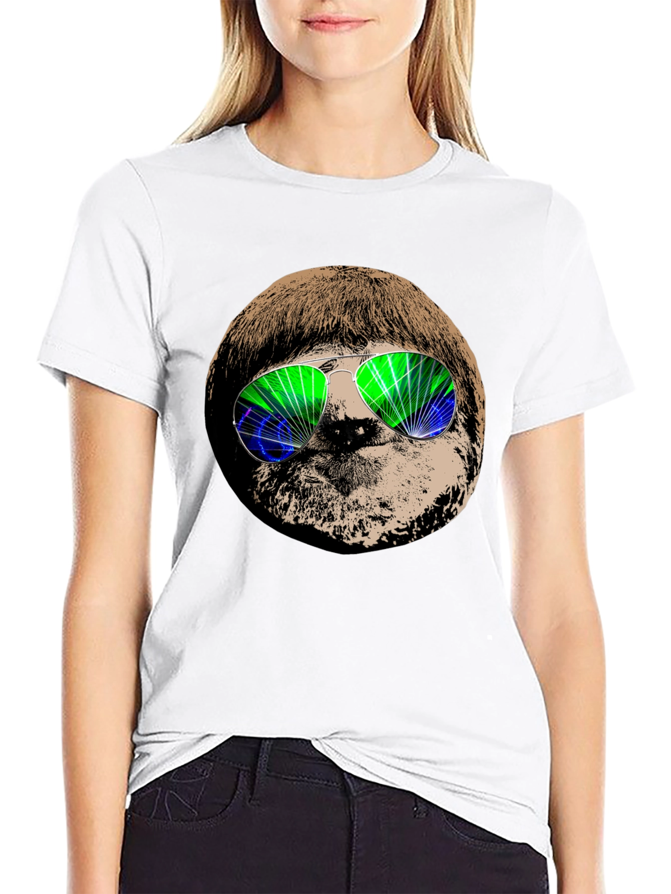 Cool Sloth Graphic Tee - Unisex Black T-Shirt