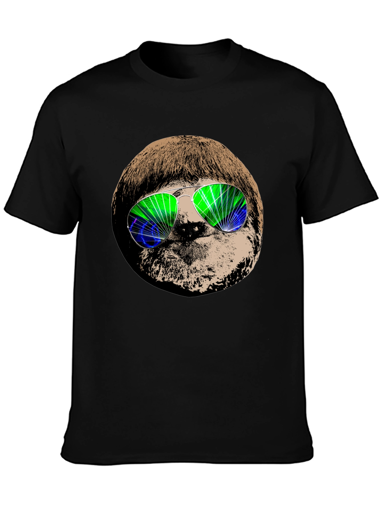Cool Sloth Graphic Tee - Unisex Black T-Shirt