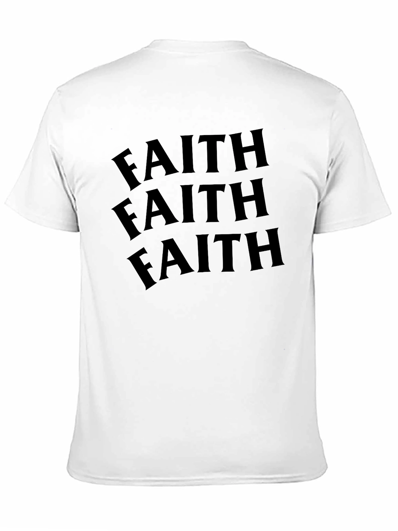 Faith Graphic Tee - Black Cotton T-Shirt
